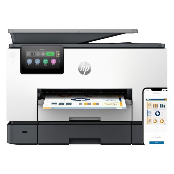 HP OfficeJet Pro 9130b Wireless All-in-One Farbe Drucker, Beidseitiger Druck; Kopierer, Scanner