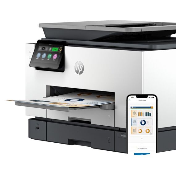 HP OfficeJet Pro 9130b Wireless All-in-One Farbe Drucker, Beidseitiger Druck; Kopierer, Scanner, 7 image