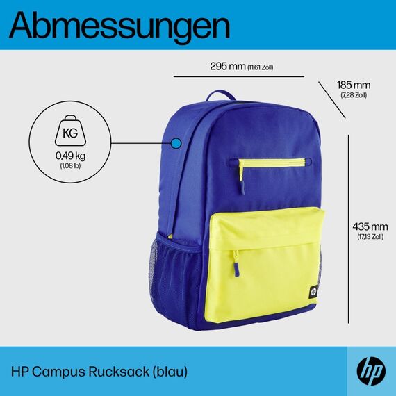 HP Campus Rucksack (blau), 3 image