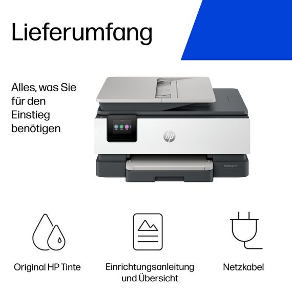 HP OfficeJet Pro 8132e Wireless All-in-One Farbe Drucker, Instant Ink; Beidseitiger Druck, 5 image