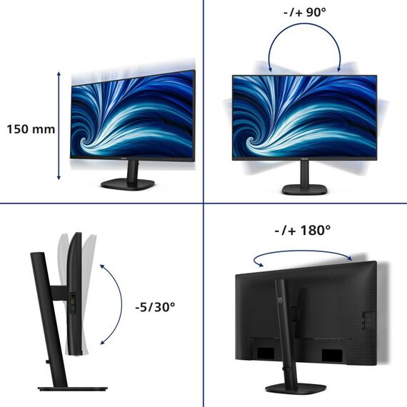 Philips 3000 series 27B2U3601/00 Computerbildschirm 68,6 cm (27") 2560 x 1440 Pixel Quad HD LCD Schwarz, 3 image