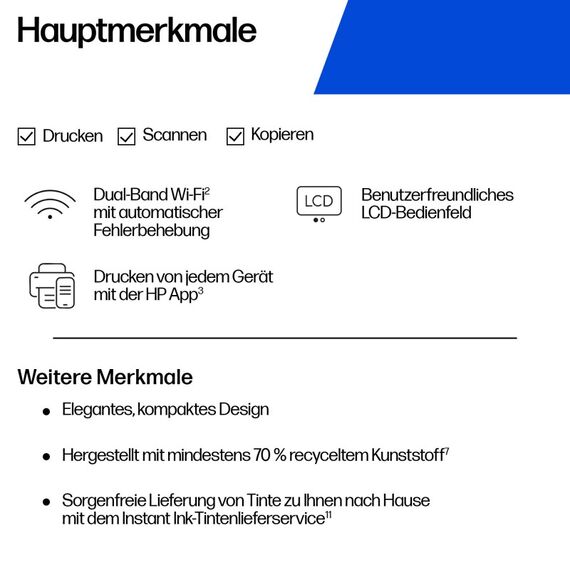 HP DeskJet 2922 Wireless All-in-One Farbe Drucker, 16 image