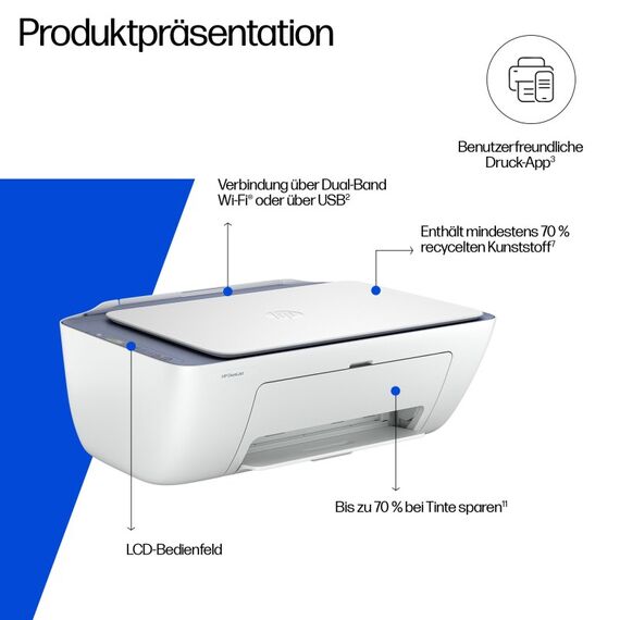 HP DeskJet 2922 Wireless All-in-One Farbe Drucker, 6 image
