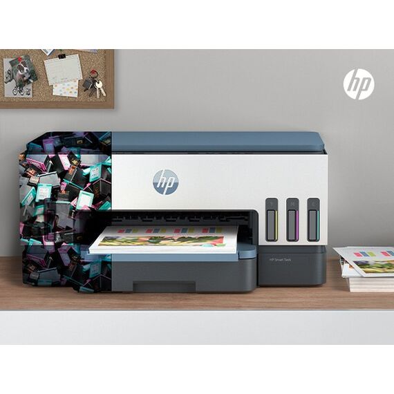 HP Smart Tank 7008 Wireless All-in-One Farbe Drucker, Up to 2 Years of ink included; Two-sided printing; Copier, Scanner, 6 image