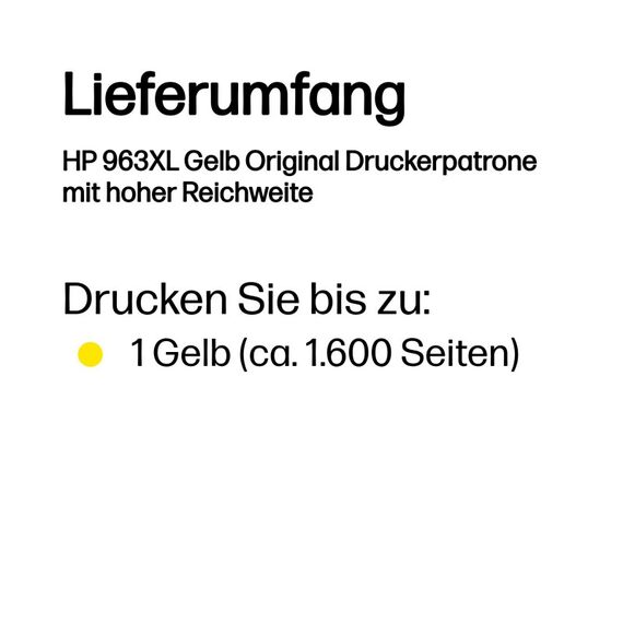 HP 963XL Gelb Original Druckerpatrone mit hoher Reichweite, 3 image