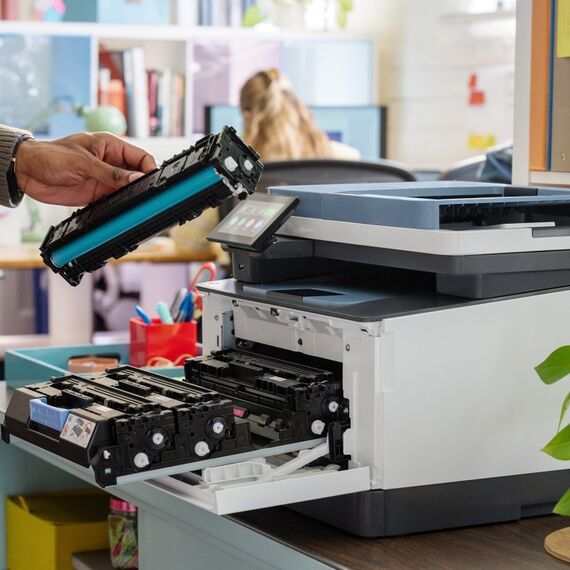 HP LaserJet Pro 3302fdn Multifunction Farbe Drucker, Nur Ethernet; Kopierer, Scanner, 7 image