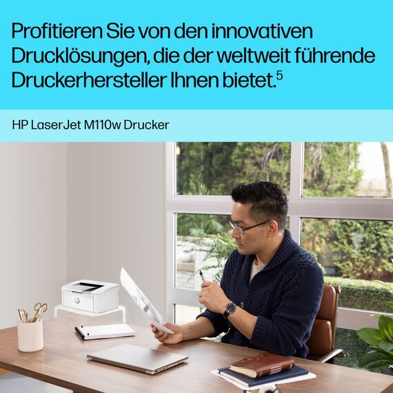 HP LaserJet M110w Wireless Schwarzweiß Drucker, 6 image