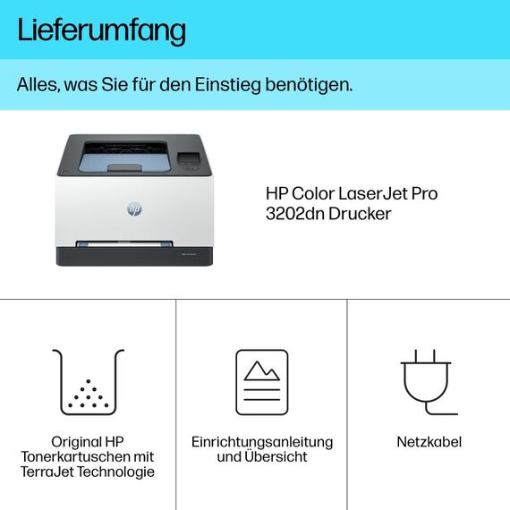 HP LaserJet Pro 3202dn Farbe Drucker, Nur Ethernet; Duplex, 4 image