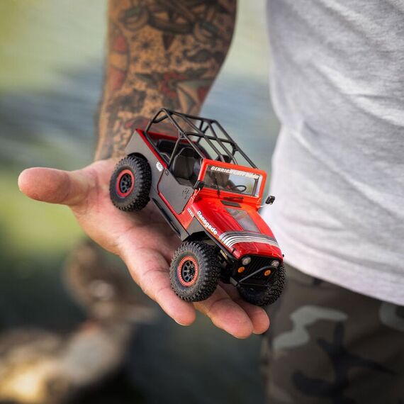 Axial R/C SCX30 Jeep CJ-7 GenRight 4X4 RTR ferngesteuerte (RC) modell Rock Crawler Elektromotor 1:30, 4 image