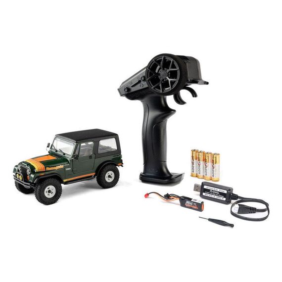 Axial R/C SCX30 Jeep CJ-7 GenRight 4X4 RTR ferngesteuerte (RC) modell Rock Crawler Elektromotor 1:30, 3 image