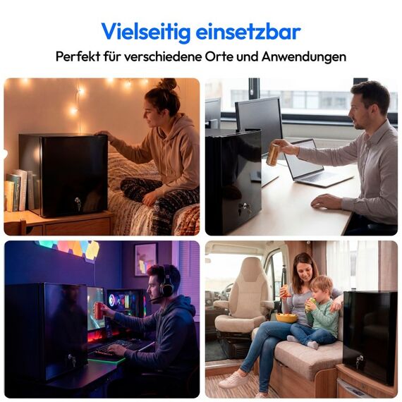 MEDION MD370001 Kühlschrank mit Gefrierfach Freistehend 42 l Schwarz, 4 image