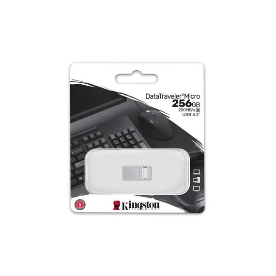 Kingston Technology DataTraveler 256GB Micro 200MB/s Metal USB 3.2 Gen 1, Kapazität: 256 GB, 3 image