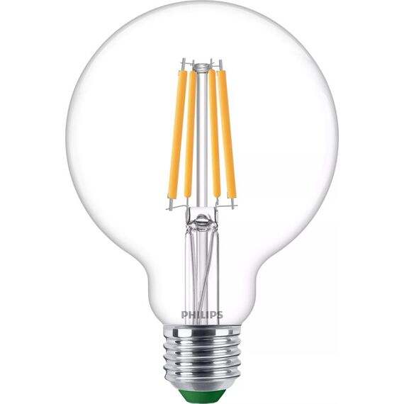 Philips Filament-Lampe transparent 60W G95 E27