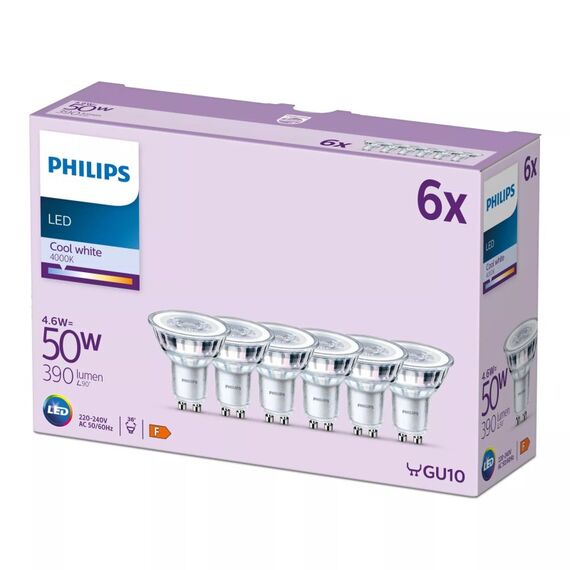 Philips Spot PAR16 GU10 x6, 50 W, 2 image