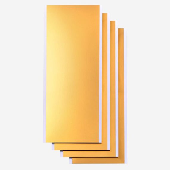 Cricut Joy Smart Label Hitzebeständige Vinylfolie Glattes wärmeübertragendes Vinyl 4 Blätter, Farbe: Gold
