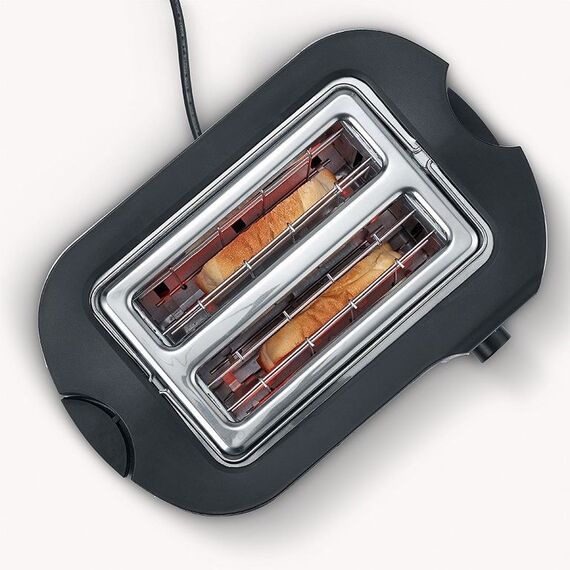 Severin AT 2217 Toaster 2 Scheibe(n) 800 W Metallisch, Rot, 2 image