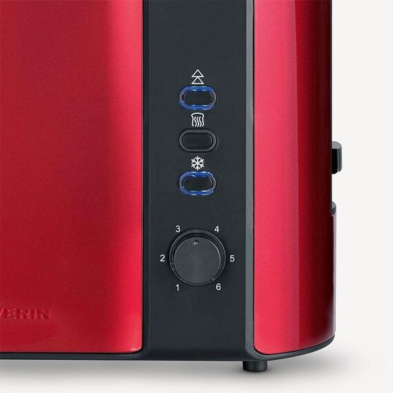 Severin AT 2217 Toaster 2 Scheibe(n) 800 W Metallisch, Rot, 4 image