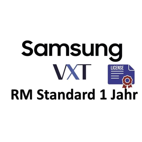 Samsung VXT RM Standard License, 1 Year Kommerziell 1 Lizenz(en) Abonnement 1 Jahr(e)