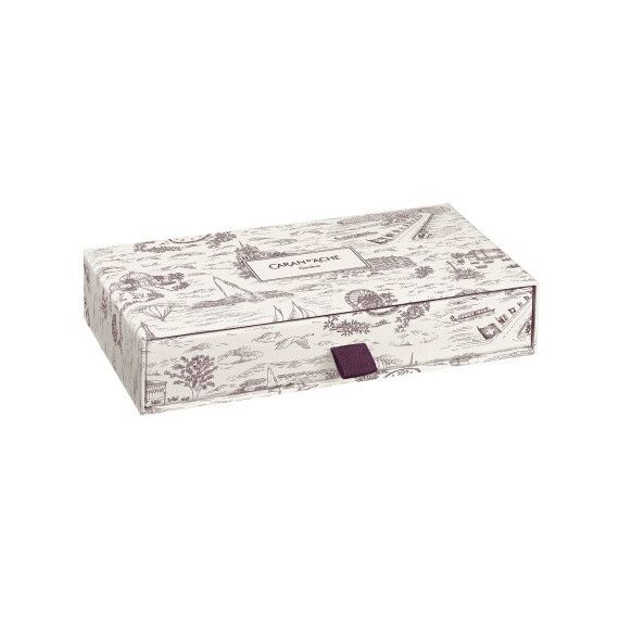 Caran d-Ache Toile de Jouy Schwarz Clip-on-Einziehkugelschreiber Medium 1 Stück(e), 3 image