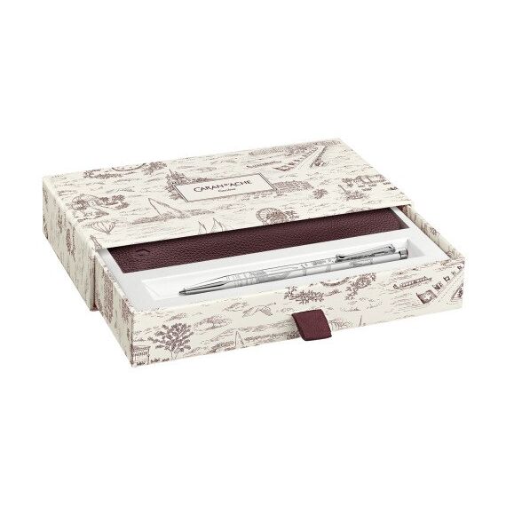 Caran d-Ache Toile de Jouy Schwarz Clip-on-Einziehkugelschreiber Medium 1 Stück(e), 4 image