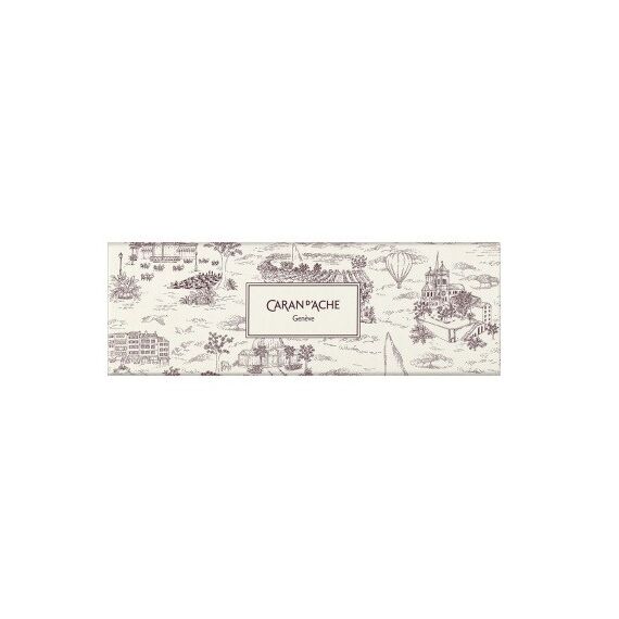 Caran d-Ache Toile de Jouy Schwarz Clip-on-Einziehkugelschreiber Medium 1 Stück(e), 3 image