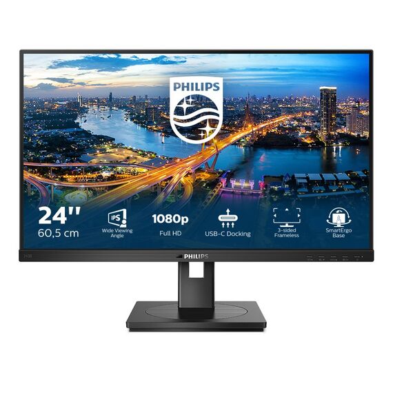 Philips B Line 243B1/00 Computerbildschirm 60,5 cm (23.8") 1920 x 1080 Pixel Full HD LED Schwarz