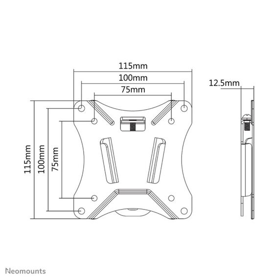 Neomounts NM-W25BLACK Monitor-/TV-Wandhalterung 10-30" - ultraflach, 5 image