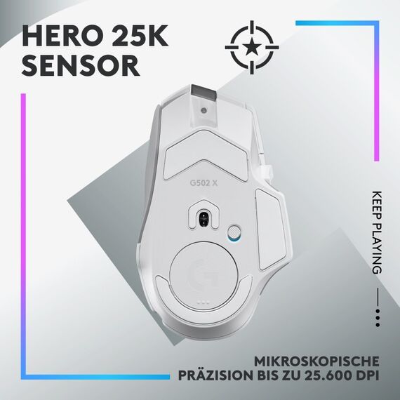 Logitech G G502 X PLUS, Farbe: Weiß, 6 image