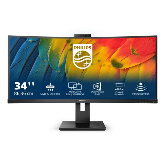 Philips 5000 series 34B1U5600CH/00 Computerbildschirm 86,4 cm (34") 3440 x 1440 Pixel Wide Quad HD LCD Schwarz