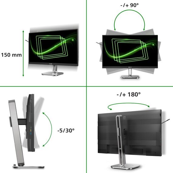 Philips 5000 series 27B2G5500/00 Computerbildschirm 68,6 cm (27") 2560 x 1440 Pixel Quad HD LCD Anthrazit, 4 image