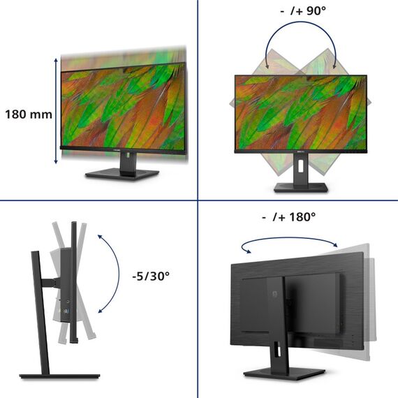 Philips 3000 series 32B1U3900/00 Computerbildschirm 80 cm (31.5") 3840 x 2160 Pixel 4K Ultra HD LCD Schwarz, 2 image