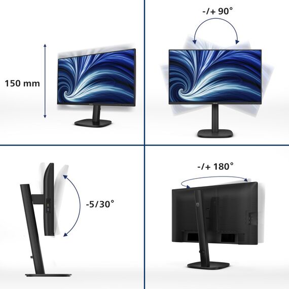 Philips 3000 series 24B2U3301/00 Computerbildschirm 60,5 cm (23.8") 1920 x 1080 Pixel Full HD LCD Schwarz, 2 image
