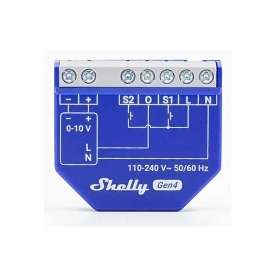 Shelly Dimmer 0/1-10V PM Gen4 Kabellos Blau