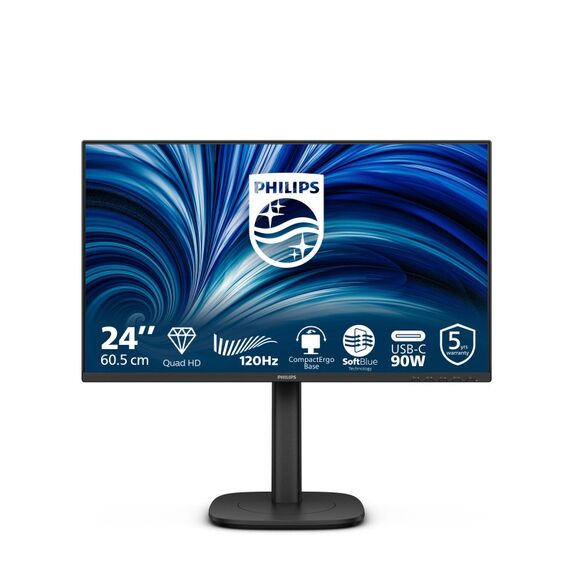 Philips 24B2U3601 Computerbildschirm 60,5 cm (23.8") 2560 x 1440 Pixel Quad HD LCD Schwarz, 2 image