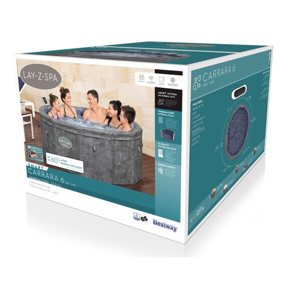 Bestway Lay-Z-Spa 6001V Whirlpool/Jacuzzi 850 l 6 Person(en) Rund Grau, 34 image