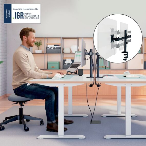 Leitz 61640095 Flachbildschirm-Tischhalterung 81,3 cm (32") Tisch/Bank Schwarz, 4 image