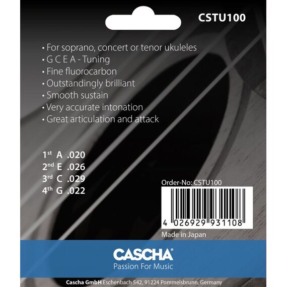 CASCHA CSTU100 Musikinstrument-Saite Ukulele 4 Stück(e) Flourocarbon, 2 image