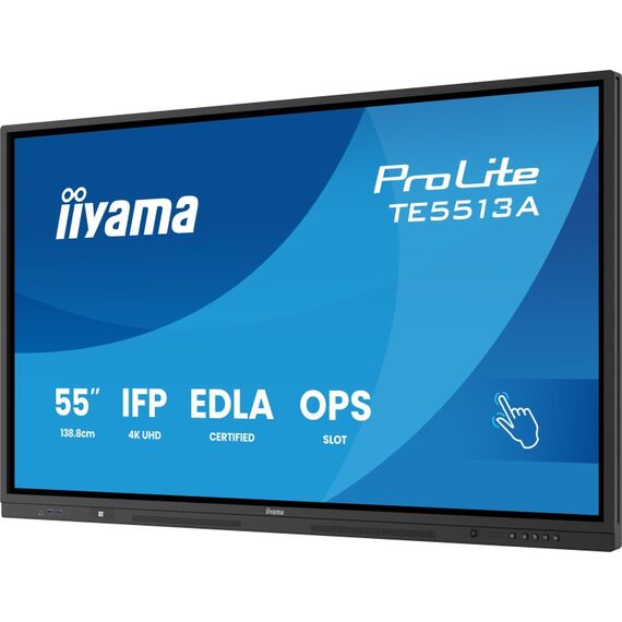iiyama TE5513A-B3AG Signage-Display Interaktiver Flachbildschirm 138,7 cm (54.6") LCD WLAN 500 cd/m² 4K Ultra HD Schwarz Touchscreen Eingebauter Prozessor Android 24/7, 3 image