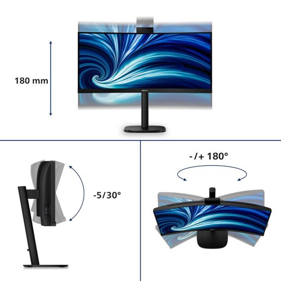 Philips 3000 series 34B2U3600CH/00 Computerbildschirm 86,4 cm (34") 3440 x 1440 Pixel Wide Quad HD LCD Schwarz, 4 image