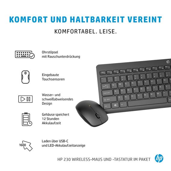 HP 230 Wireless-Maus und -Tastatur (kombiniert), 10 image