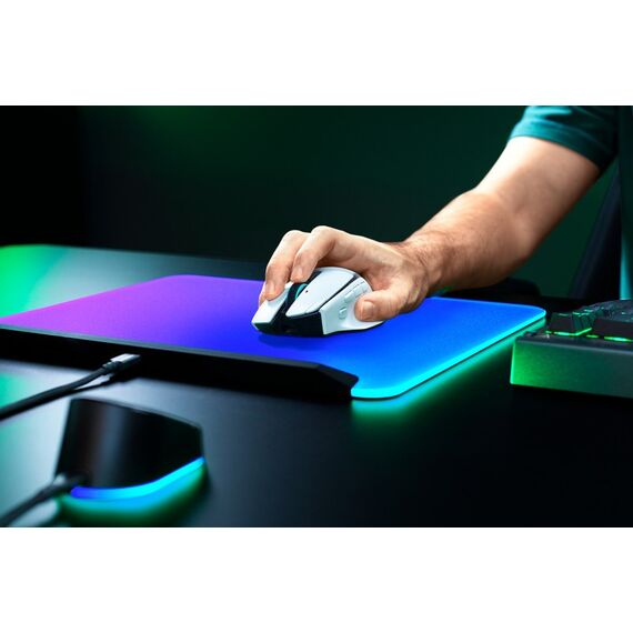 Razer Basilisk V4 Pro Maus Gaming Rechts Bluetooth + USB Type-C Optisch 50000 DPI, Farbe: Weiß, 2 image