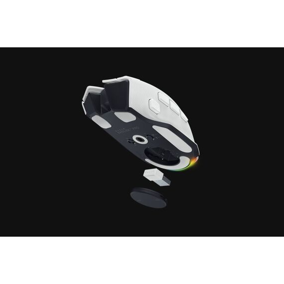 Razer Basilisk V4 Pro Maus Gaming Rechts Bluetooth + USB Type-C Optisch 50000 DPI, Farbe: Weiß, 5 image