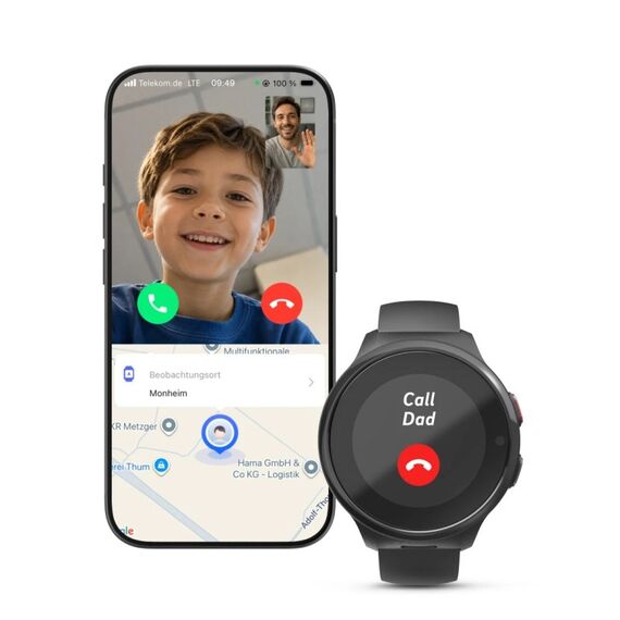 Hama 00178671 Smartwatch/ Sportuhr 3,02 cm (1.19") AMOLED Digital Touchscreen Schwarz GPS, 6 image