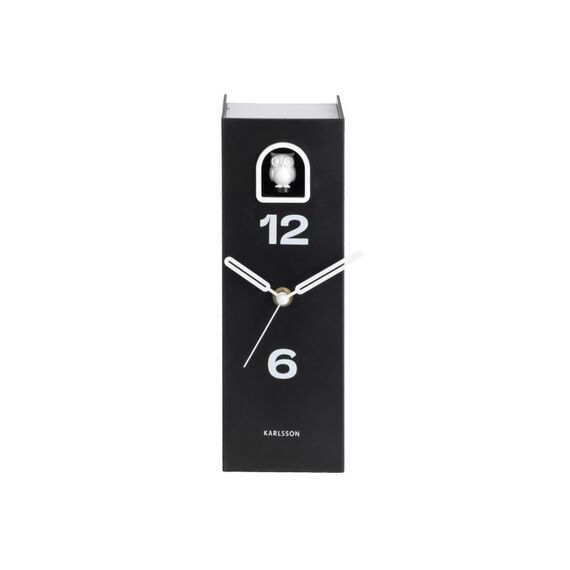 Karlsson KA6163BK Wand- /Tischuhr Mechanische Uhr Rechteck Schwarz, Farbe: Schwarz, 2 image