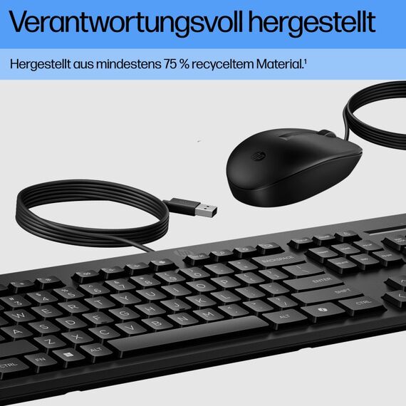 HP 225 Maus und Tastatur (kabelgebunden), 4 image