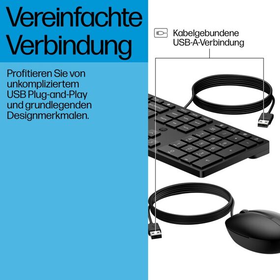 HP Wired Desktop 320MK Maus und Tastatur, 6 image
