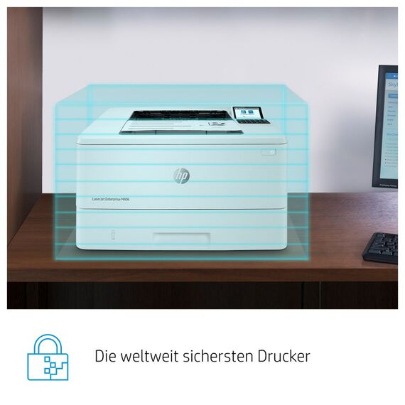 HP LaserJet Enterprise M406dn Schwarzweiß Drucker, Nur Ethernet; Duplex, 7 image