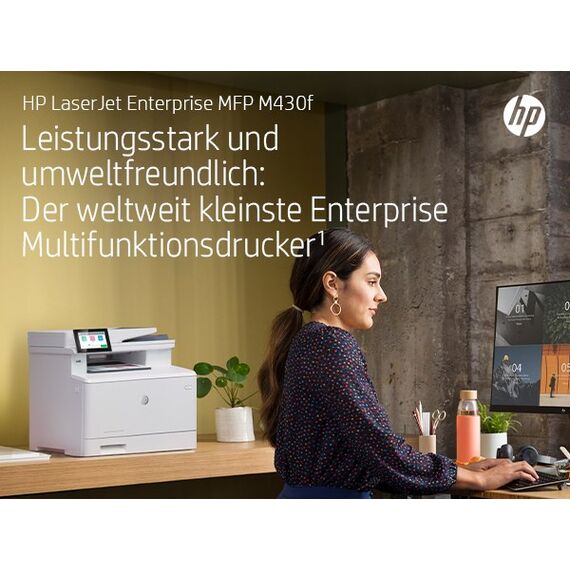 HP LaserJet Enterprise M430f Multifunction Schwarzweiß Drucker, Nur Ethernet; Kopierer, Scanner, 14 image