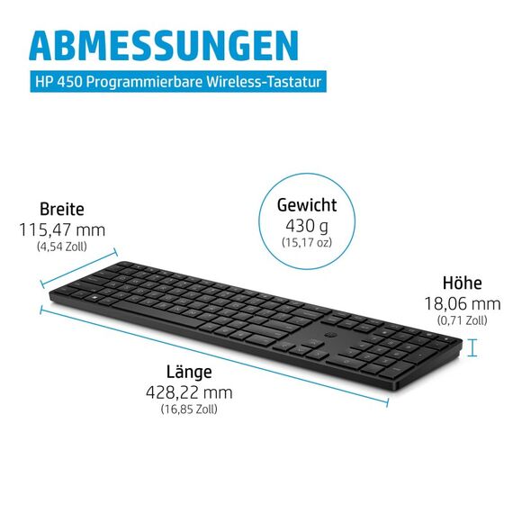 HP 450 Programmierbare Wireless-Tastatur, 3 image