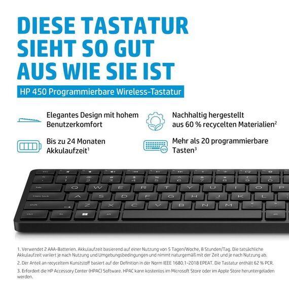 HP 450 Programmierbare Wireless-Tastatur, 4 image